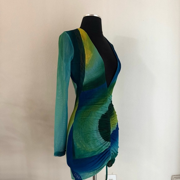 Farai London x REVOLVE Indah Dress in Emerald Ocean Size Small - Picture 6 of 10